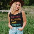 Retro Coffee Scrubs Rubber Gloves Nurse Doctor Medical Women Tank Top Gifts for Her