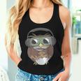 Sarcastic Coffee & Owl Lovers Cute Vintage Gamer Women Tank Top Gifts for Her