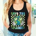 Save The Planet Smile Face Boy Girl Teacher Earth Day Women Tank Top Gifts for Her