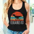 Saying Fishsaurus Dinosaurs Fishing Sarcasm Men Women Tank Top Gifts for Her