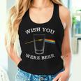 Wish You Were Beer Beer Drinker Camiseta sin mangas para mujer Regalos para ella
