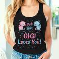 Gigi Gender Reveal Party Pink Or Blue For Matching Family Women Tank Top Gifts for Her