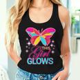 This Girl Glows Cute Girl Woman Tie Dye 80S Party Team Women Tank Top Gifts for Her