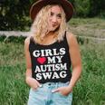 Girls Love My Autism Swag Autistic Boy Awareness Idea Women Tank Top Gifts for Her