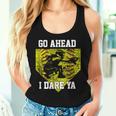 Girls Softball Catcher Go Ahead I Dare Ya Player Women Tank Top Gifts for Her