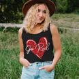 Go Red For Heart Disease Awareness Month Leopard Women Tank Top Gifts for Her