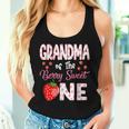 Grandma Of The Berry Sweet One Strawberry First Birthday Women Tank Top Gifts for Her