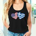 Greece Usa FlagHeart Greek American Love Women Tank Top Gifts for Her