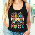 Groovy Bye Bye School Hello Pool Last Day Of School Summer Women Tank Top Gifts for Her