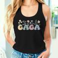 Groovy Gaga Grandmother Flowers Gaga Grandma Women Tank Top Gifts for Her