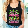 Groovy Shenanigan Squad Irish Flamingo St Patrick's Day Women Tank Top Gifts for Her