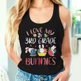 Happy Easter Day Teacher I Love My 3Rd Grade Bunnies Student Women Tank Top Gifts for Her