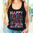 Happy Field Day 2024 Second Grade Field Trip Fun Day Tie Dye Women Tank Top Gifts for Her