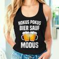 Hokus Pokus Beer Sauf Modus Drinking Beer Drinker Tank Top Frauen Geschenke für Sie