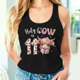 Holy Cow I'm 11 Highland Cow Print 11Th Birthday Girl Women Tank Top Gifts for Her