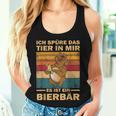 Ich Spüre Das Tier In Mir Garten Party Father's Day Papa Beer S Tank Top Frauen Geschenke für Sie