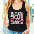 Icu Happy Valentines Day Intensive Care Unit Nurse Life Crew Women Tank Top Gifts for Her