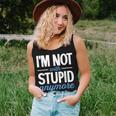 I'm Not With Stupid Anymore Ex-Wife Ex-Husband Divorced Women Tank Top Gifts for Her