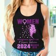 International Women's Day 2024 Floral Woman Girl Silhouette Women Tank Top Gifts for Her