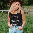 Their There And They're English Teacher Correct Grammar Women Tank Top Gifts for Her