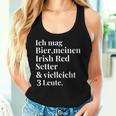 Irish Red Setter Beer Dogs Men Women Tank Top Gifts for Her