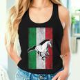 Italian Flag Patriotic Horse Horseback Riding Equestrian Women Tank Top Gifts for Her