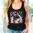 Japanese Anime Girl Manga Otaku Cherry Blossom Women Tank Top Gifts for Her