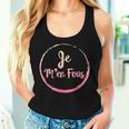 Je M'en Fous French Quotes Saying French Teacher Student Women Tank Top Gifts for Her