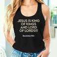 Jesus Is King Of Kings And Lord Of Lords Christian Women Tank Top Gifts for Her