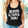 Jesus Loves You Religious Christian Faith Women Tank Top Gifts for Her