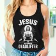 Jesus The Ultimate Deadlifter Christian Weightlifting Women Tank Top Gifts for Her
