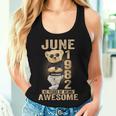 June 42Th Birthday 1982 Awesome Teddy Bear Women Tank Top Gifts for Her