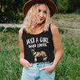 Just A Girl Who Loves African Wild Dogs Women Tank Top Gifts for Her