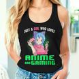 Just A Girl Who Loves Anime And Gaming Gamer Girl Women Tank Top Gifts for Her