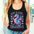 Just A Girl Who Loves Dragons Cute Dragon Women Tank Top Gifts for Her