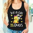 Just A Girl Who Loves Ducks Lovers Outfits Kawaii Animals Women Tank Top Gifts for Her