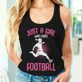 Just A Girl Who Loves Football Girls Youth Players Women Tank Top Gifts for Her
