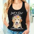Just A Girl Who Loves Golden Retrievers Girls Who Love Dogs Women Tank Top Gifts for Her