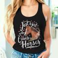 Just A Girl Who Loves Horses Horse Women Tank Top Gifts for Her