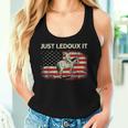 Just Ledoux It Cowboy Whiskey Wine Lover Vintage Usa Flag Women Tank Top Gifts for Her