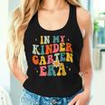 In My Kindergarten Teacher Era Kinder Groovy Retro Women Tank Top Gifts for Her