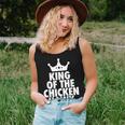King Of The Chicken Hawk Hustle Quote Women Tank Top Gifts for Her