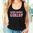 Kiss More Girls Cute Lesbian Quote Lgbt Pride Month Women Tank Top Gifts for Her