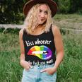 Kiss Whoever The F You Want I Lgbt Rainbow I Gay Pride Women Tank Top Gifts for Her