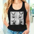 Laughing Donkey Face Quirky Farm Farming Donkey Women Tank Top Gifts for Her