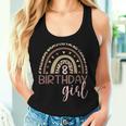 Leopard Rainbow 8Th Birthday Girl Birthday Party Family Women Tank Top Gifts for Her