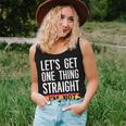 Let's Get One Thing Straight I'm Not Lgbtq Rainbow Flag Women Tank Top Gifts for Her