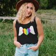 Lgbt Rainbow Heart With Angel Wings Lesbian Gay Pride Women Tank Top Gifts for Her