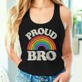 Lgbtq Proud Bro Brother Gay Pride Lgbt Ally Family Rainbow Women Tank Top Gifts for Her