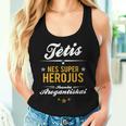 Lithuanian Dad Father's Day Lithuania Women Tank Top Gifts for Her